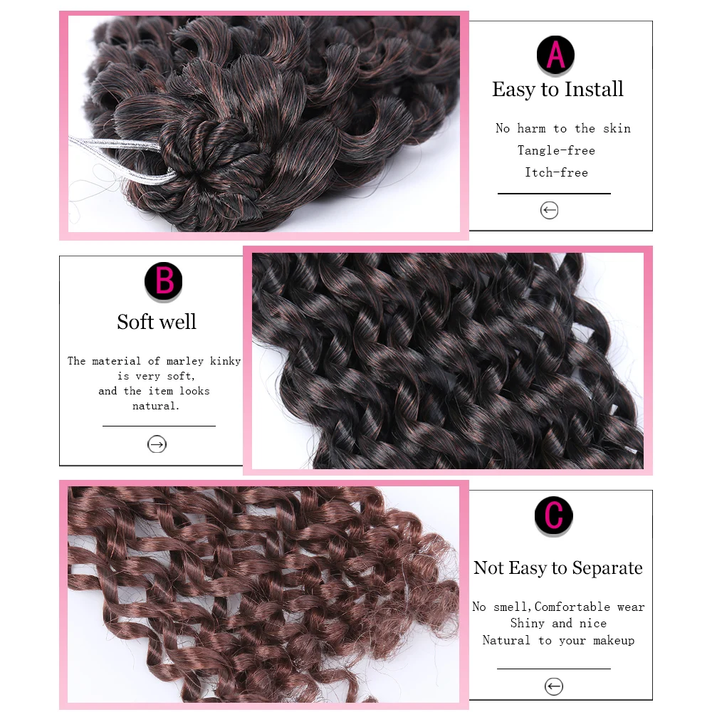 TrendWay Весна страсть крутить волосы для Для женщин длинные черные в косичках