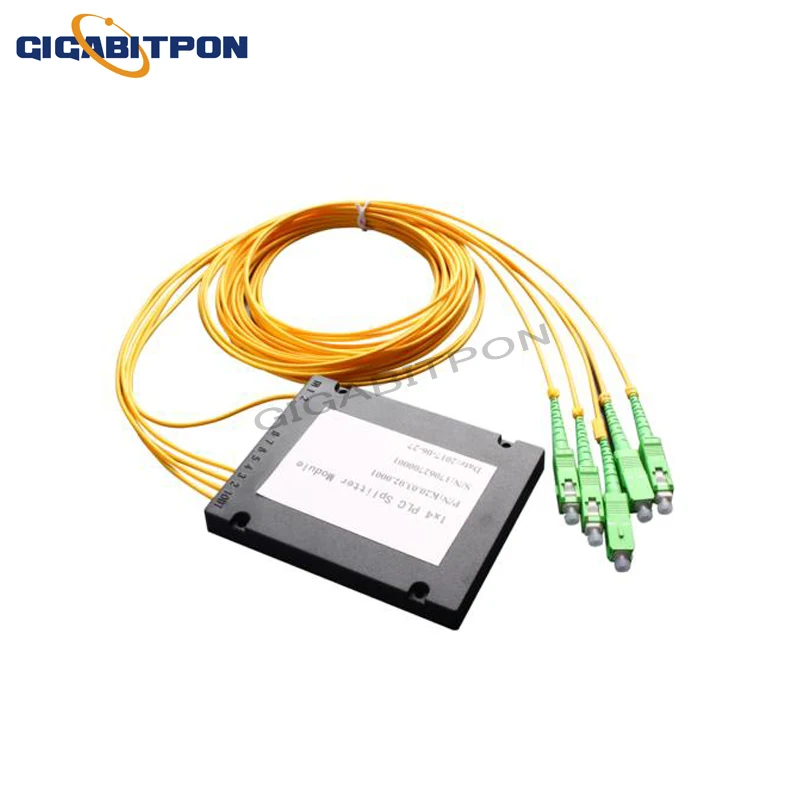 PLC ABS distributor with SC / APC connector 0.9mm 1.5m on both sides FBT plc pigtail type splitter