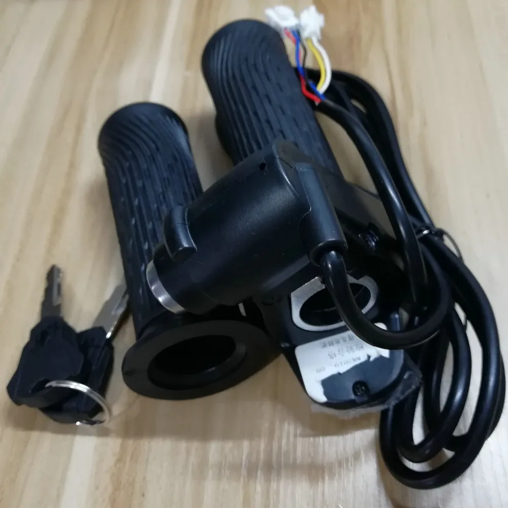 speedometer/lcd display 36v48v60v+grips throttle accelerator+lock/key electric scooter parts bicycle accessory MTB tricycle