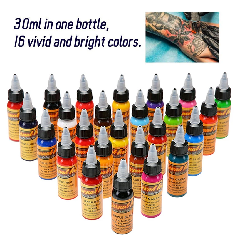 Набор чернил для татуировок 16 шт. набор перманентного макияжа пигментов бровей