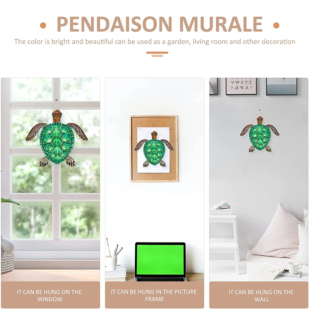 Морская черепаха Настенный декор железные животные рамка для спальни картины