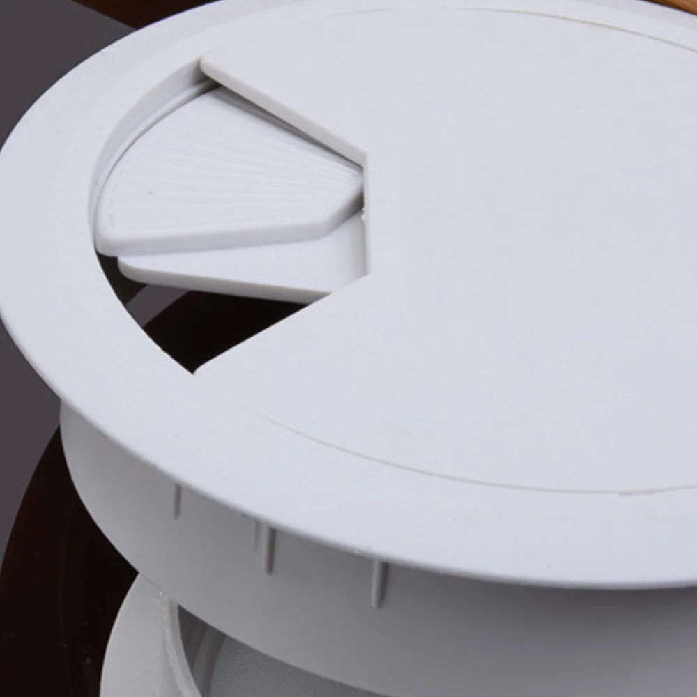 

20PCS 60mm Desk Table Plastic Cable Hole Cover PC Computer Desk Round Wire Tidy Grommet Cable Organizer