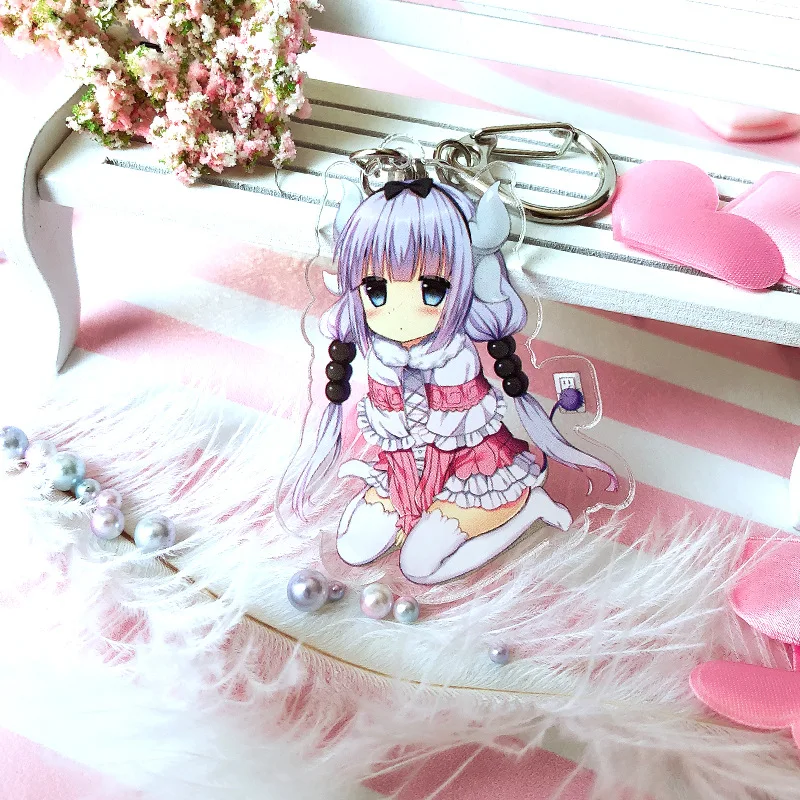 Брелки с подвеской в виде японского аниме мисс Кобаяси дракон горничная брелки