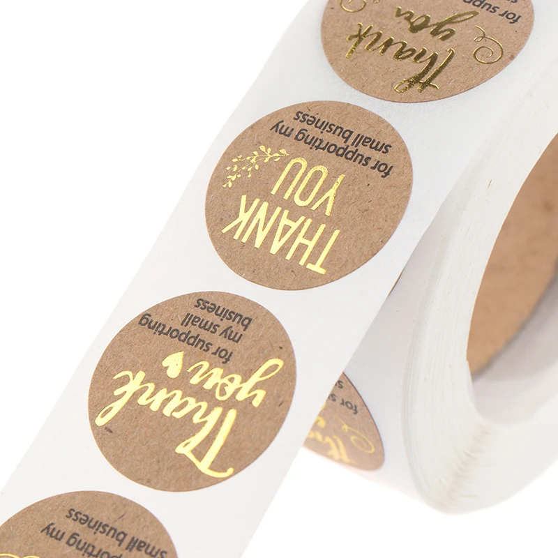 

500Pcs/roll Thank You Sticker For Seal Scrapbooking Christmas Sticke Decoration Sticker Stationery Sticker