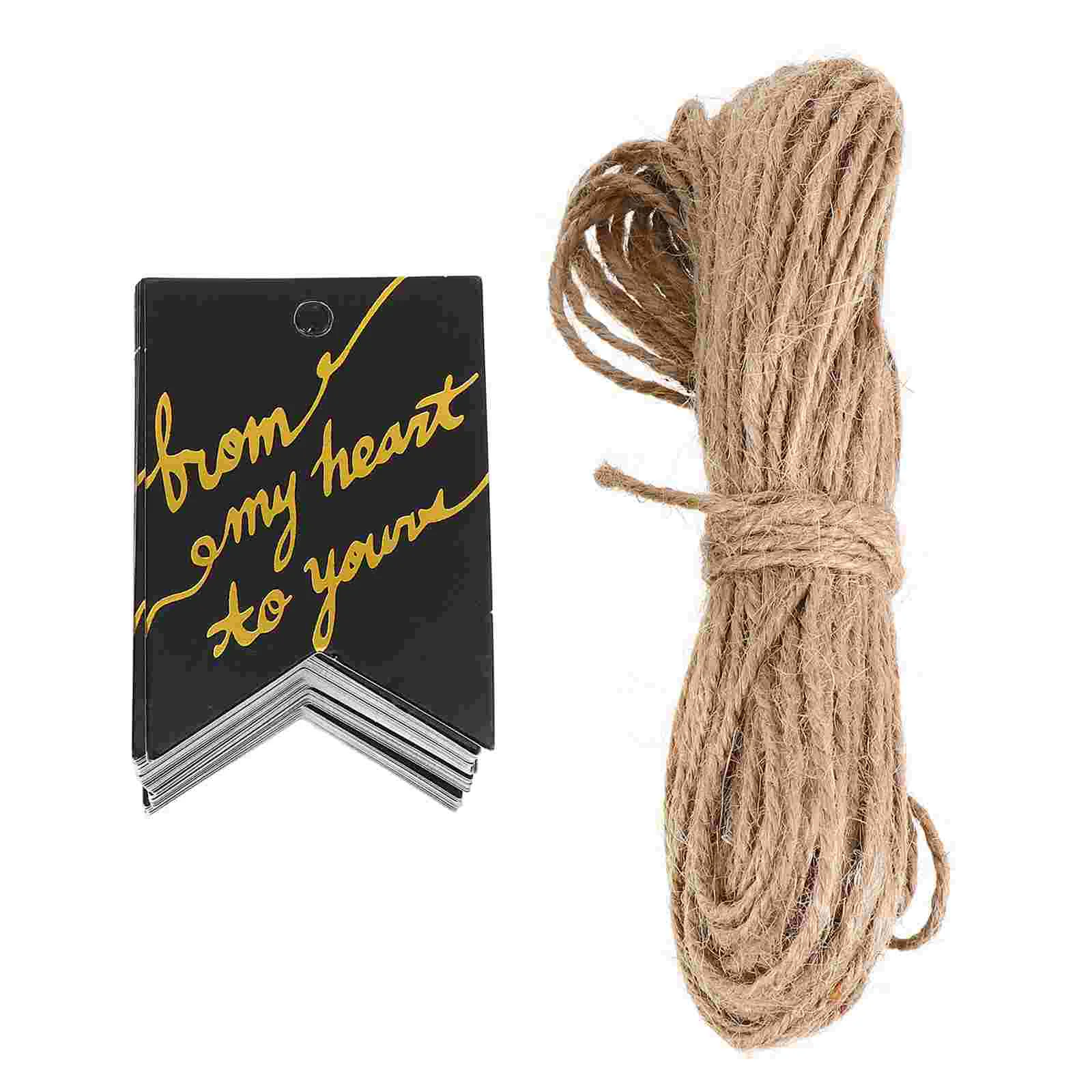 

100Pcs Paper Hanging Tags Holiday Gift Tags Simple Hanging Labels with a Rope