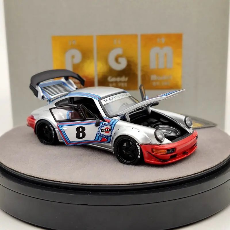PGM 1:64 для P ~ sche 964 RWB Martini Rauh Welt Begriff #8 литые под давлением модели Ограниченная серия