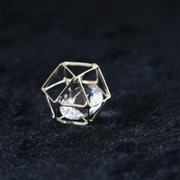 hot2pcs crystal arc cube copper silver color black cage pendant 15mm 18mm 27mm fit diy women jewelry b881 b883