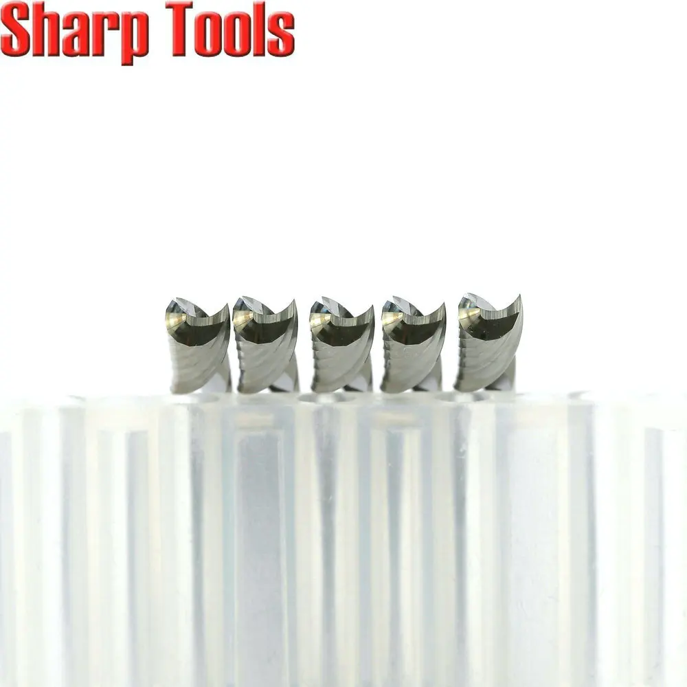 4mm Shank Single Flute Tungsten Carbide Milling Cutter Tool Spiral Router Bit 5pc Engraving Cutters End Mill Set Acrylic CNC | Инструменты