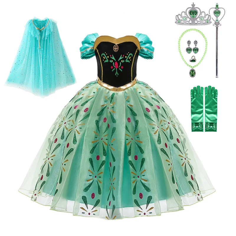 2021 платье для девочек Платье костюмированной вечеринки Снежная Королева Костюм