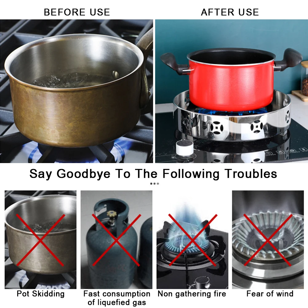 Кухонный инструмент газовая плита ветровое стекло энергосберегающая