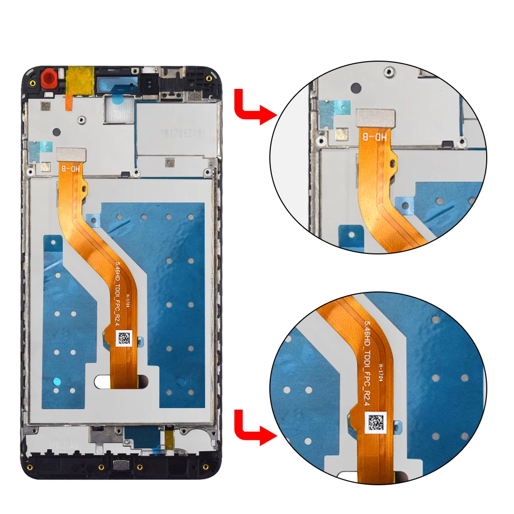ЖК-дисплей для HUAWEI Y7 Prime ЖК-дисплей Экран Дисплей планшета Сенсорный экран TRT L21 L21A L21X LX2 LX1 LX3 сборка Рамка