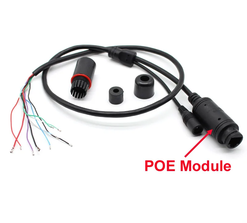 Встроенный 48 В POE Модуль видеонаблюдения конечный кабель LAN Power over Ethernet Lan RJ45 +