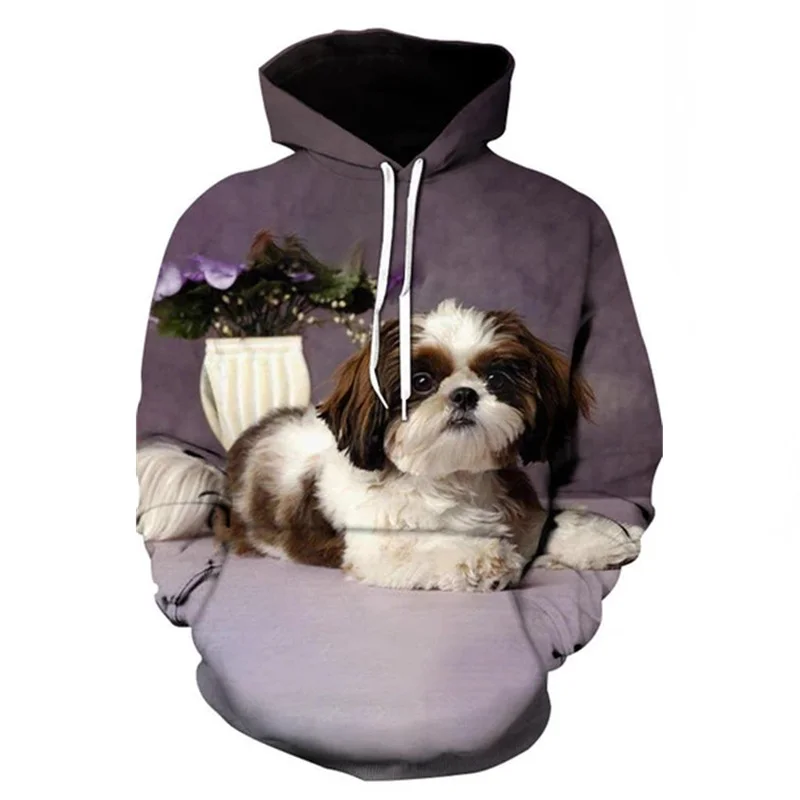 

Spring And Autumn 3D Printed Hoodie Casual Sweatshirt Teddy Dog Men's / Women's Hip Hop Harajuku Street Style Pullover Fashion