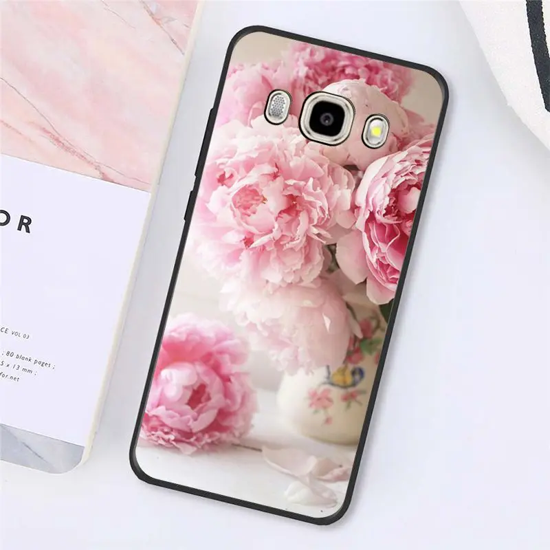Babaite элегантный розовый фиолетовый пион цветок на вазе чехол для телефона Samsung