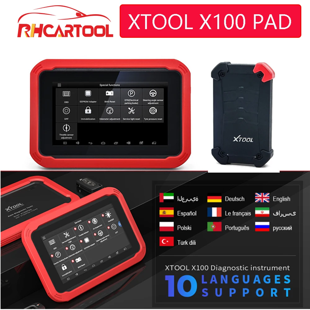 XTOOL X100 инструмент для коррекции одометра автоматический ключ программист Профессиональный автомобильный диагностический инструмент со специальной функцией