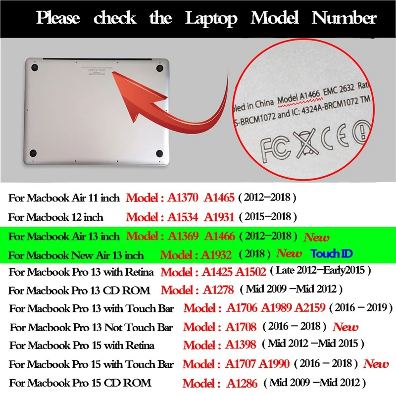 11 12 13 15 и 16 дюймов Чехол для ноутбука Macbook Air Pro Retina чехол A2251 A2289 A2159 A1466 A1278 A2141