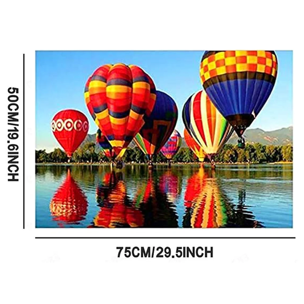 

1000Pcs Kids Jigsaw Puzzles Hot Air Balloon Landscape Game Toy Wall Decor Kids Educational Toys for Children Gift