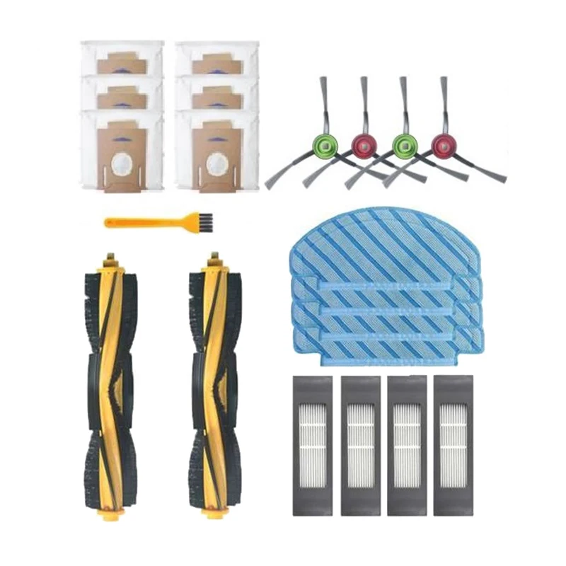 

Main Brush Washable Filter Side Brush for ECOVACS DEEBOT OZMO T8 T8MAX Robot Vacuum Cleaner Mopping Cloth Roller Brush