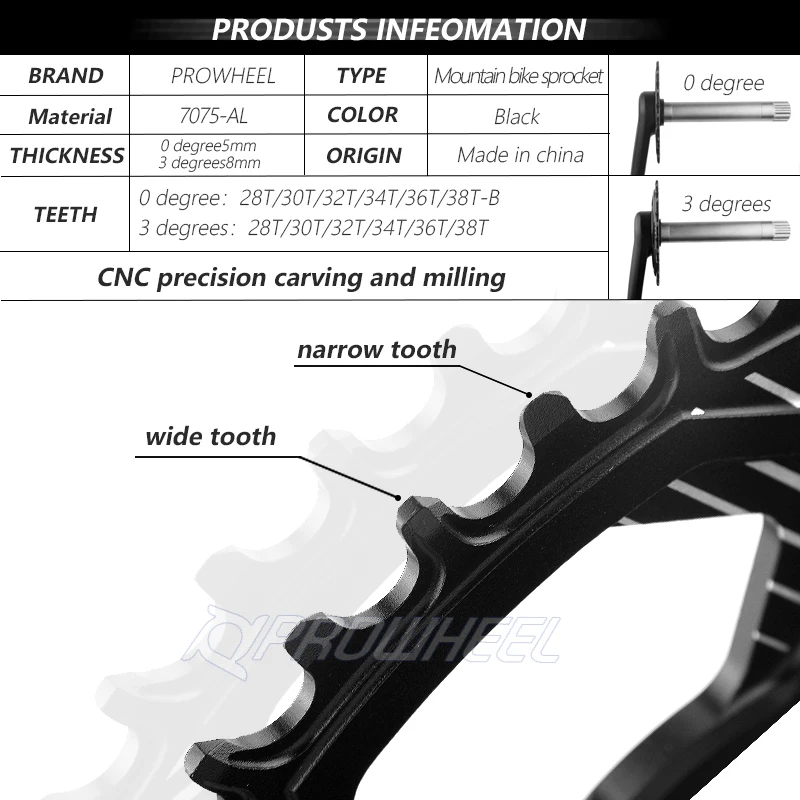 Звездообразная цепь для велосипеда PROWHEEL MTB GXP комплект sram gx xx1 X1 x9 gxp NX 28T 30T 32T 34T 36T 38T