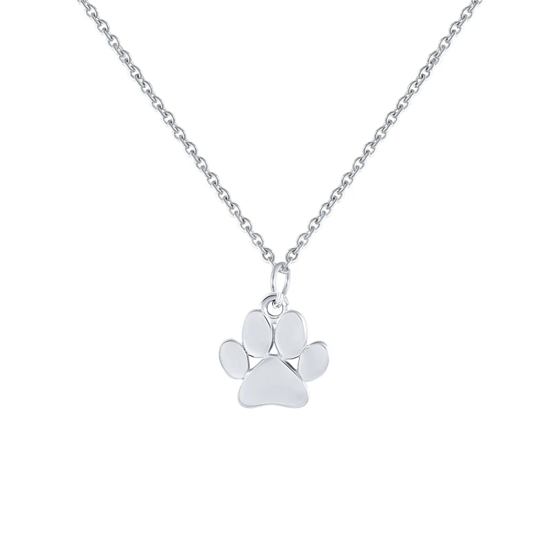 

CANNER Real 925 Sterling Silver Necklace For Women 2020 Jewelry Cute Cat Dog Paw Chain Gold 18k Choker Necklace Bijoux Collar