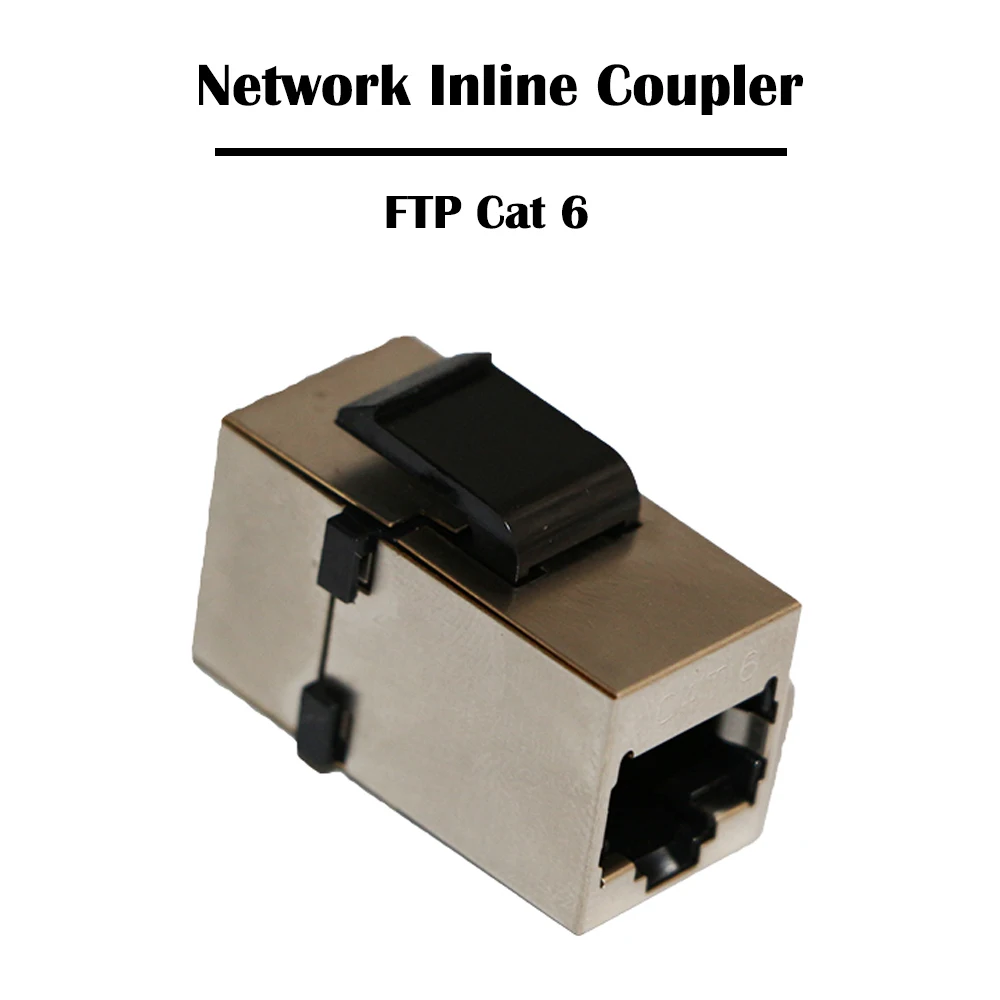 10 шт./лот FTP Cat 5e/Cat 6 сетевой встроенный соединитель гнездо-гнездо Keystone Jack RJ 45 порт