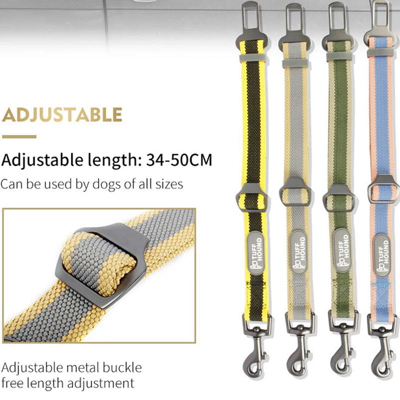 

Petshy Adjustable Dog Car Seat Belts Safety Protect Pet Travel Car Seatbelt Harness Rope Dog Leash Collar Lead Clip Pet Supplies