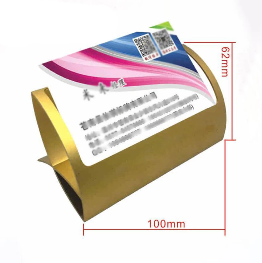 

Metal Name Card Holders Case Office Desktop Business Card Holder Storage Box Creative Business Card Stand Display Rack Container