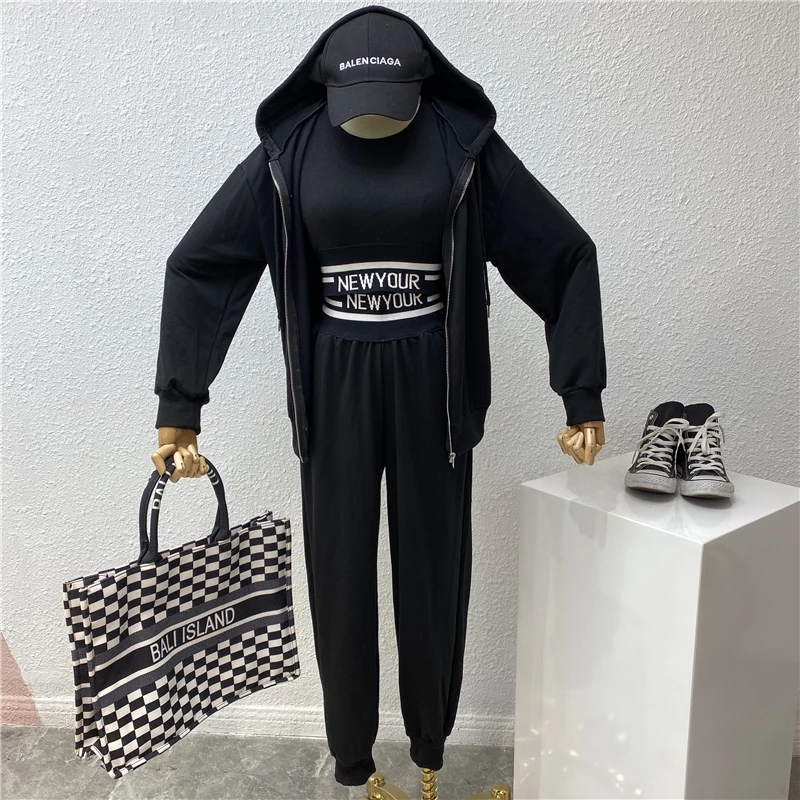 2021 весенний женский Повседневный Спортивный костюм для фитнеса комплект из