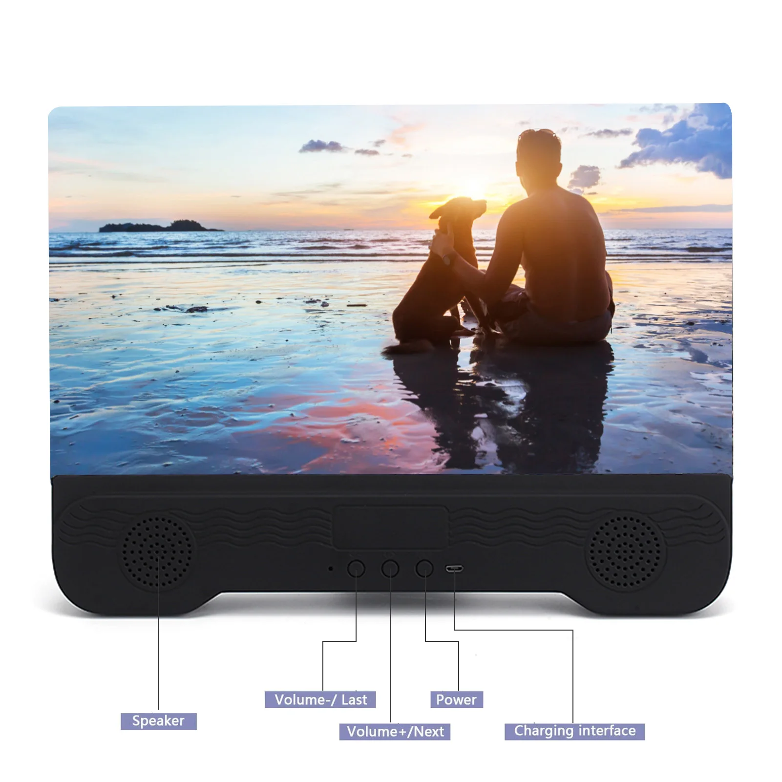 14 inch 3d mobile phone screen magnifier with bluetooth speaker hd magnifying glass stand for video screen enlarged phone holder free global shipping