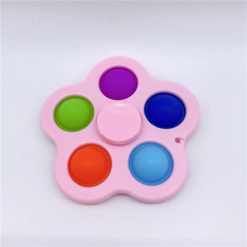 

Fidget Spinner Pop It Decompression Board Keychain Fidget Antistress Toys Kids Sensory Toy To Relieve Autism
