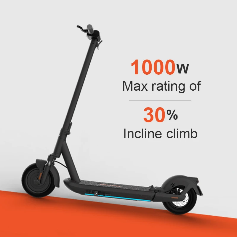 Электрический складной скутер INMOTION L9 с двойным тормозом максимальный пробег 95 км