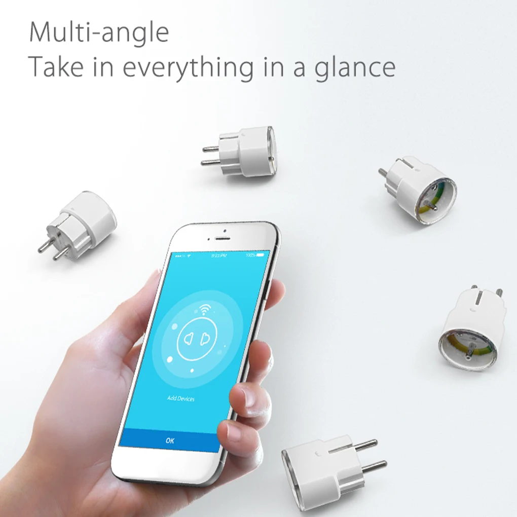 2.4Ghz WiFi Remote Control Smart Socket Office Wireless Voice Outlet AC 85-230V Intelligent Home Appliances FR Plug | Обустройство