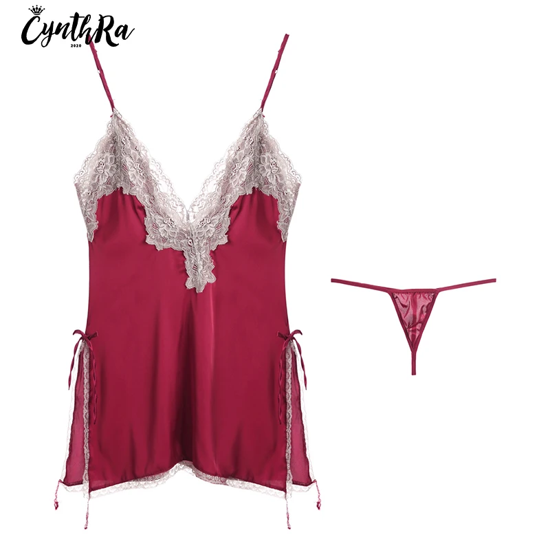 CYNTHRA сексуальные летние комфортные пижамы кружевные для женщин домашняя одежда