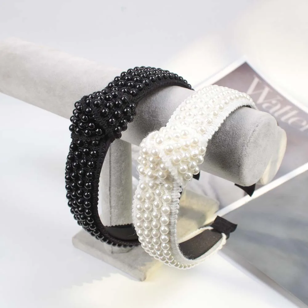 

Wide-brimmed Pearl Hair Band Female Pearl Headband Pearl Hairband for Women Headband Girls Wedding Hair Accessories