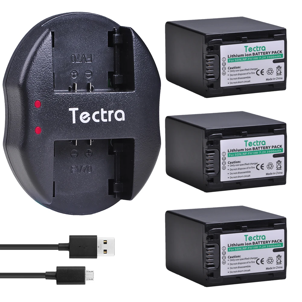 

3x3900 мА · ч NP-FV100 NP FV100 Sony Batteria + двойное зарядное устройство для Sony DCR-DVD103 XR100 для Sony HDR-XR550/E HDR-XR350E