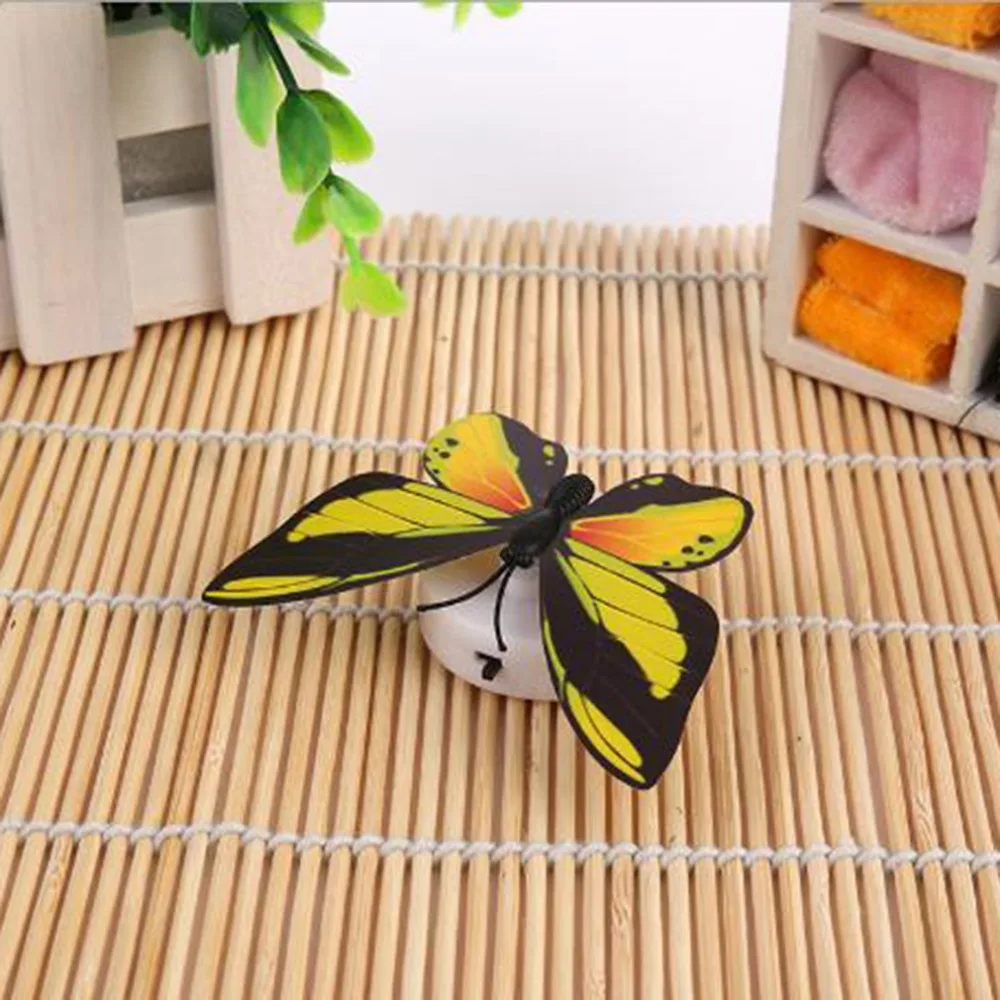 Creative Colorful LED Butterfly Night Light 3D Stereo Simulation Wall Stickers Decoration Lamp | Лампы и освещение