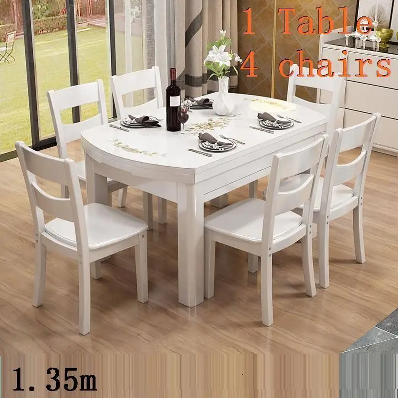 Mueble Comedor A Langer Redonda Tavolo Da Pranzo Eet Tafel Piknik Masa Sandalye деревянный обеденный стол