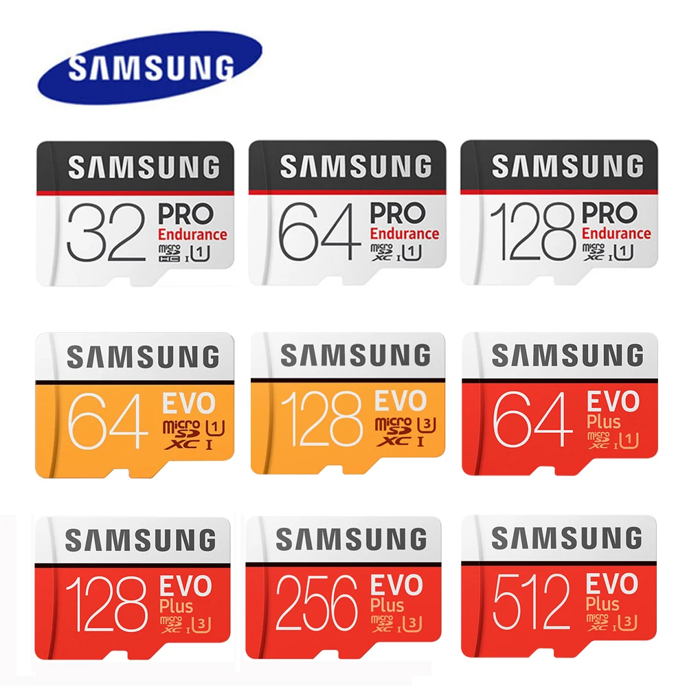 Карта памяти SAMSUNG EVO Plus Micro SD 64 Гб класс 10 U1 MicroSD карта C10 UHS I флеш накопитель 128 ГБ 256