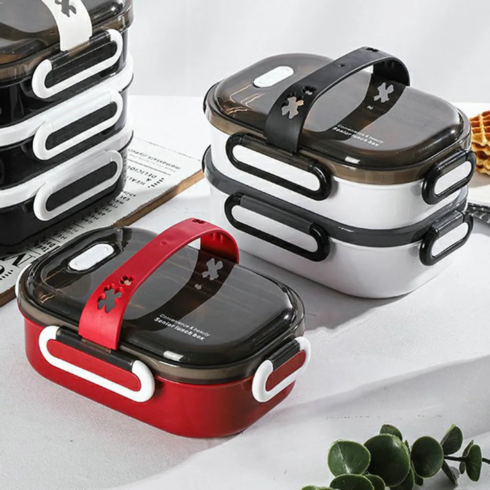 

Stainless Steel Lunch Box Insulated Bento Box 2layers Microwae Heating Lunch Container Food Storage Box For School Kids