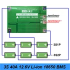 Новый 3S 40A для шуруповерта 12 в Li-Ion 18650 Bms Pcm плата защиты батареи Bms Pcm с балансирующим литий-ионным аккумулятором