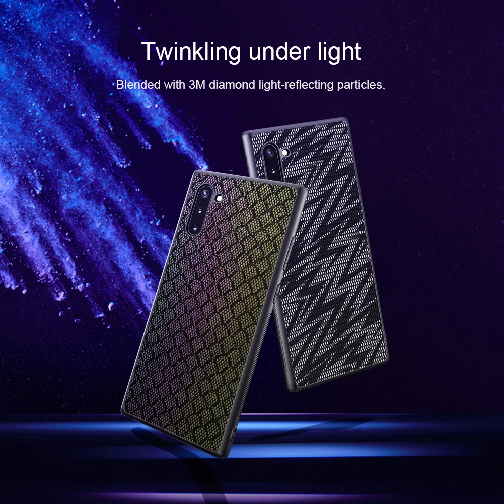 Чехол NILLKIN для samsung Note 10 для samsung Note 10 Pro Galaxy Note 10+ Plus, тканая полиэфирная сетка, светоотражающие чехлы для телефонов