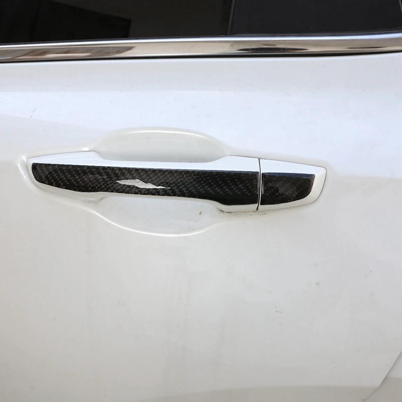 

8Pcs Carbon Fiber ABS Exterior Door Handle Cover Trim for Honda CR-V CRV 2016-2019 Car Stylings