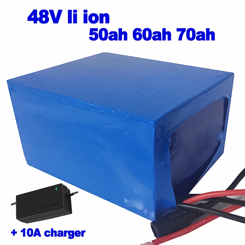 Li ion 48V 50ah 60ah 70ah литий Липо Батарея пакет для электронной велосипед Скутер вне