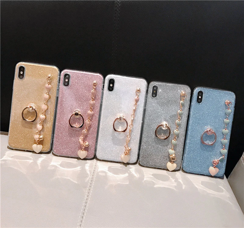 phone cases for one plus 7 pro 5 5t 6 6t 7t 8t 18 9 pro bling luxury rhinestone chain girls cover for oneplus nord n100 n10 5g free global shipping