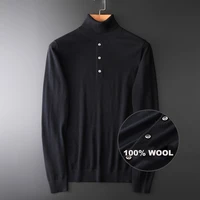 wool sweater men luxury turtleneck solid color sweater male autumn and winter slim fit sweaters man plus size 4xl