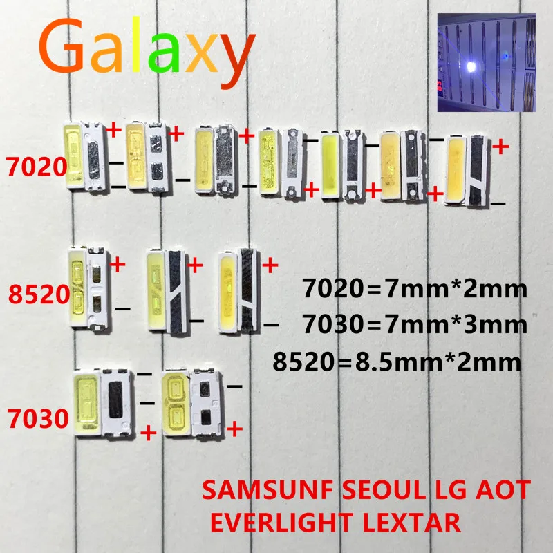 Светодиодная подсветка для LG Innotek Lextar UNI SAMSUNG Сеул 100 Вт 1 0 5 7020 7030 3 в 6 холодный белый