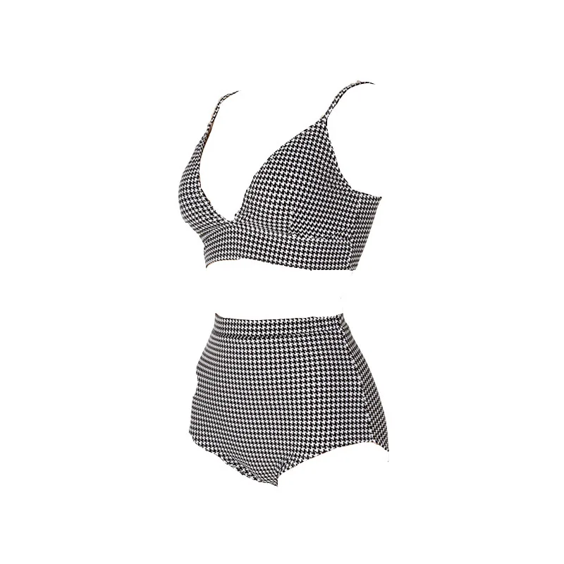 

New Swimsuit Women's Feeling Thin Simple Hollow Out Bandage Split Bikini Women's Hot Spring Swimsuit Asian Beach Sports