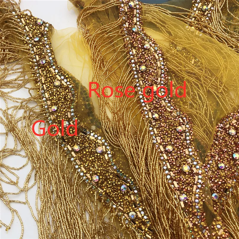 Горячая Распродажа пять цветов Новые свадебные вышитые кристаллами бисера