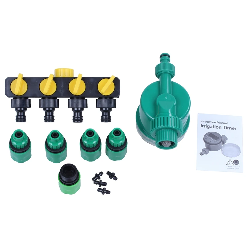 1 Набор (7 шт.) для дома и сада капельного орошения таймер разделитель труб 4