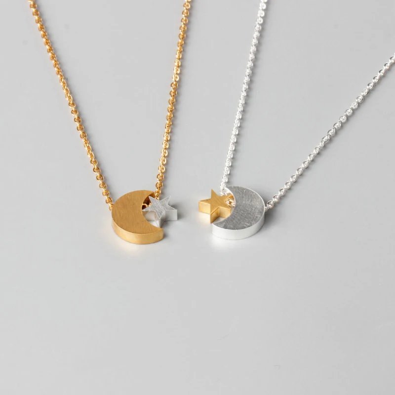 Новое ожерелье с Луной и звездой Исламская Луна Гламурное ювелирное изделие из